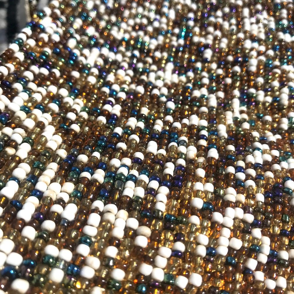 vintage seed bead purse - Picture 6 of 7